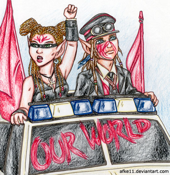 Spring 2009 TV AU Contest:  Windsong & Moss as Ebony & Zoot (The Tribe)