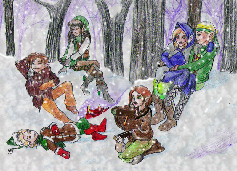 2007 Holiday Wishes! illo for 