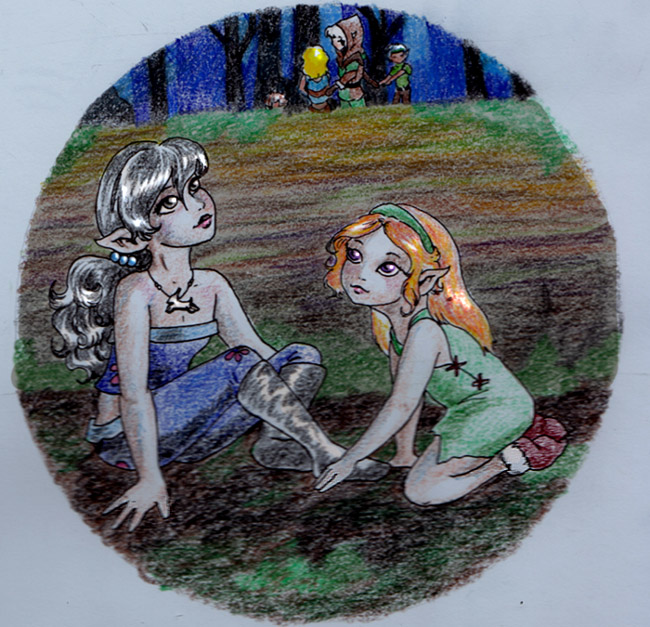 A Moment's Peace:  Fadestar & Copper (with Glow, Rill, Newt & Cinder)