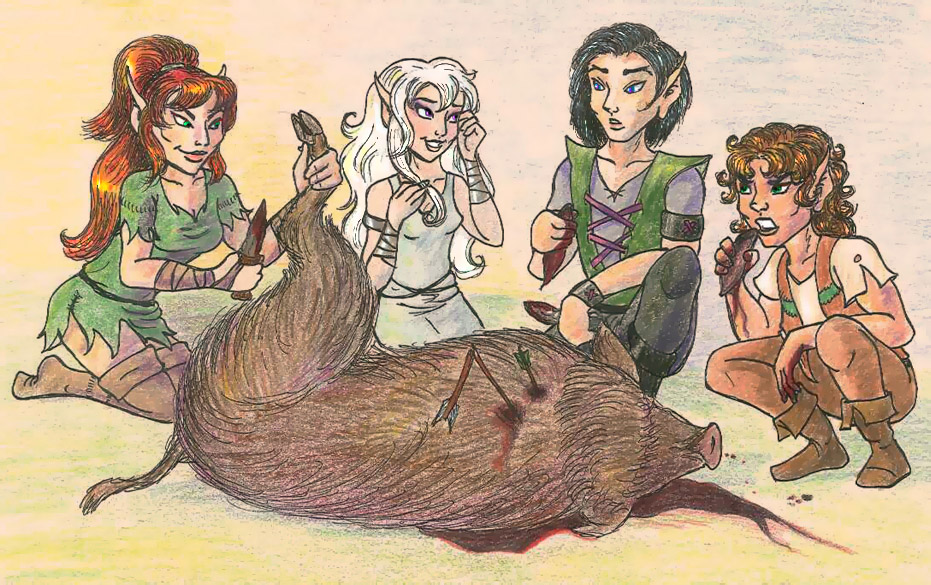 Knifemaker, Swan, Fisher and Barkmoss in RTH 577 (2013 Treasure Hunt)