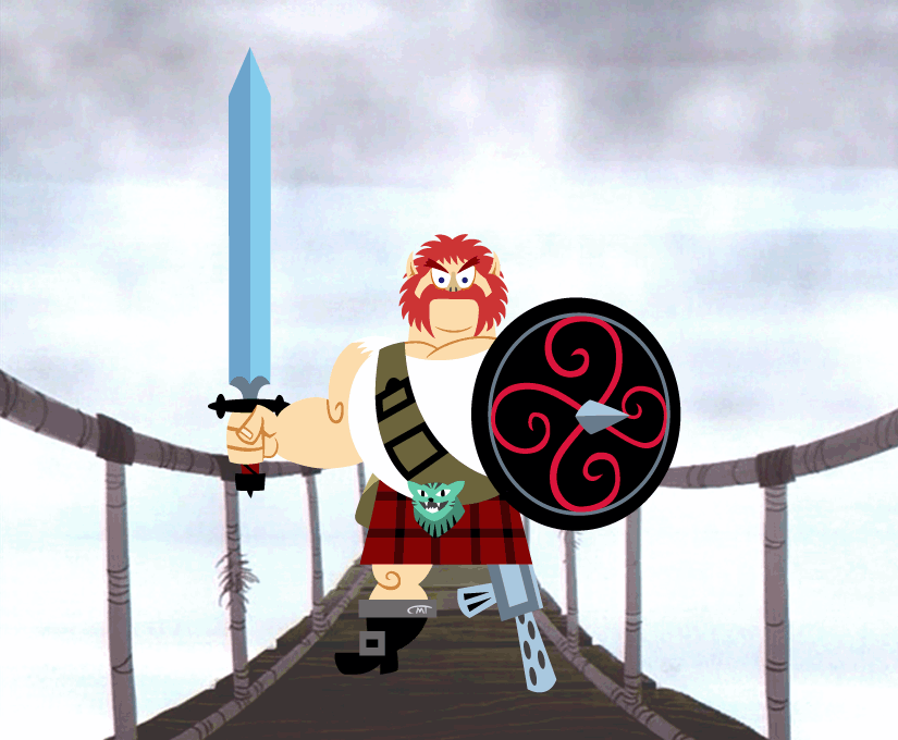 Spring 2009 TV AU Contest:   One-Leg as The Scotsman (Samurai Jack)