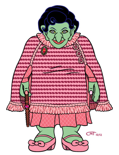 2012 AU Childrens Books Contest:  Thumbprint as Dolores Umbridge (Harry Potter)