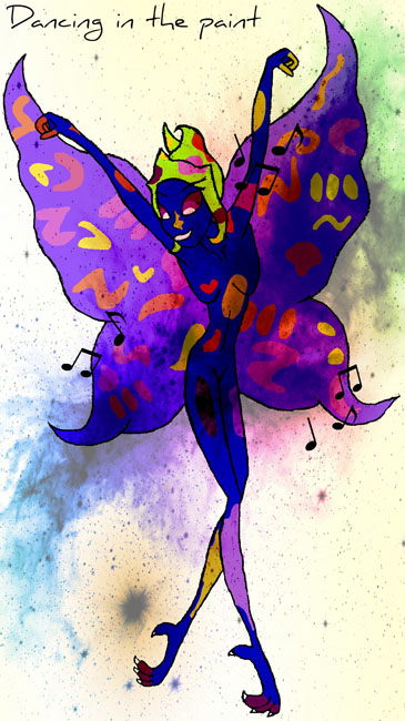 Muckabout dancing in paint dust (2012 Life with Preservers Contest)