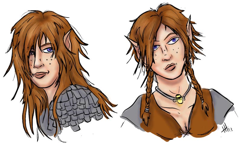 Willow - hair studies