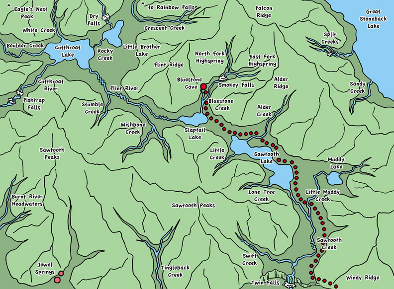 Bluestone Cave Region - Local Details