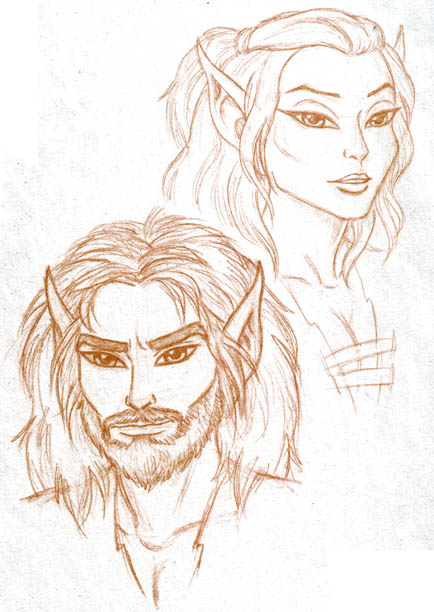 Dove & Wolfmane, parents of Blacksnake & One-Leg