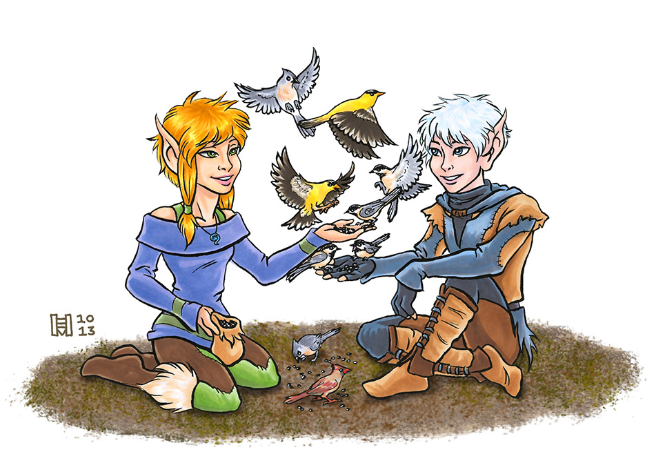 Dreamflight & Newt (2012 May/June Art Trade)