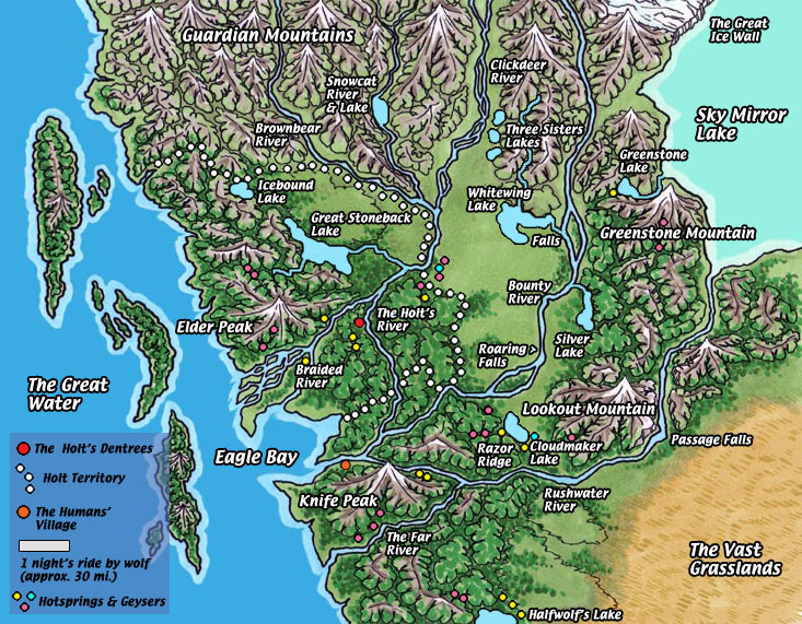 Holt Map: lake features now included!
