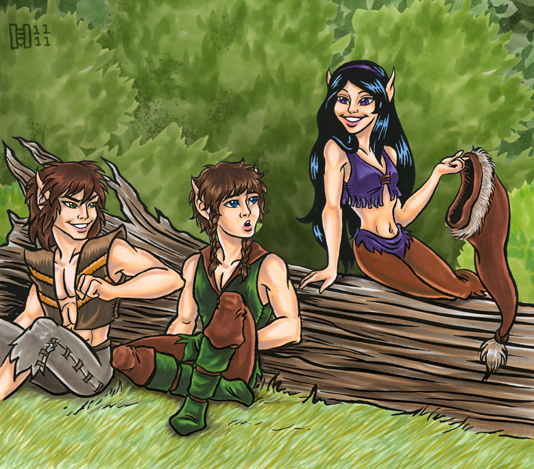 Notch, Rainpace & Nightstorm - Illo for 