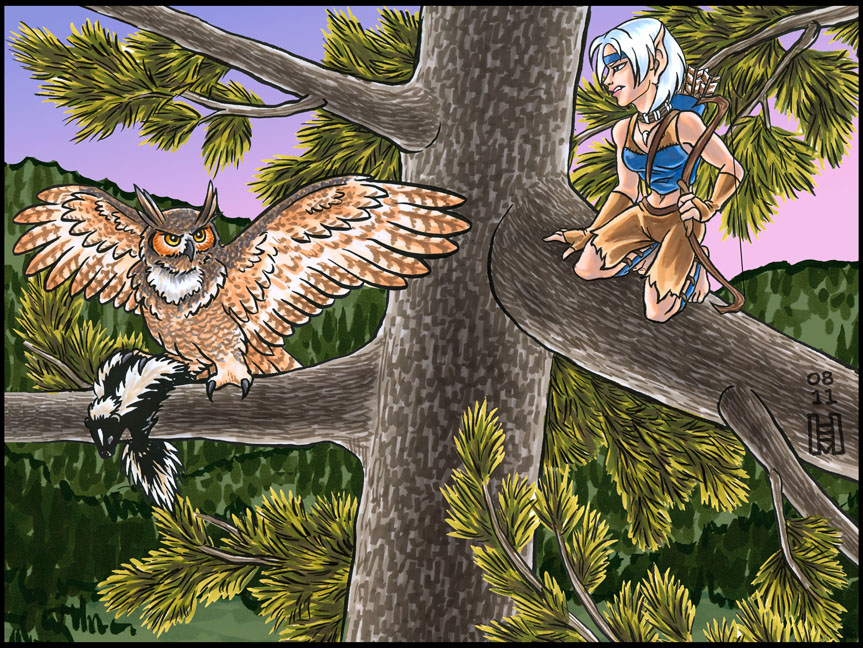 Find your own tree! (Jan/Feb 2011 art trade)