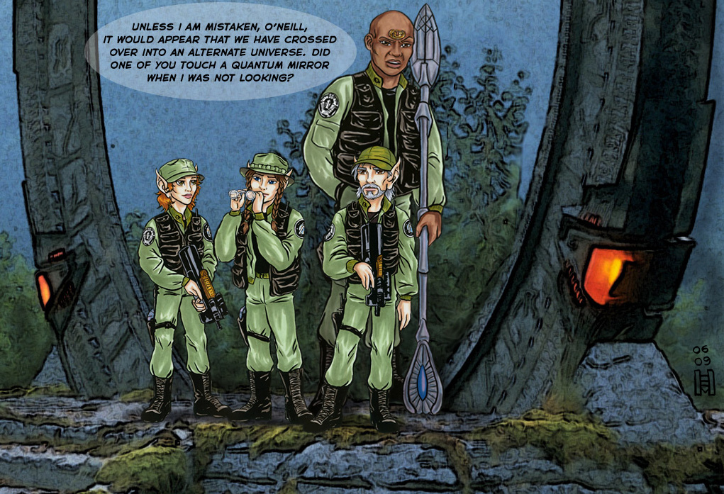 Spring 2009 TV AU Contest:  Beetle, Rainpace & Blacksnake as SG-1