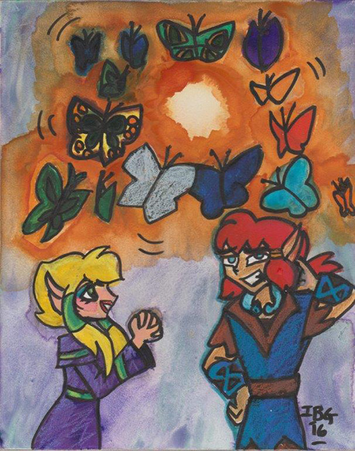 Butterflies (illo for 