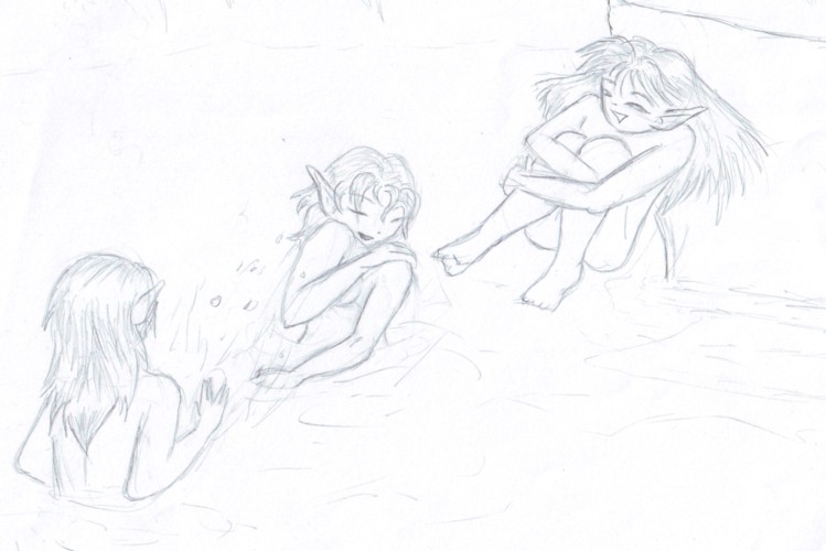 Siblings at play (Otter, Beetle & Notch)