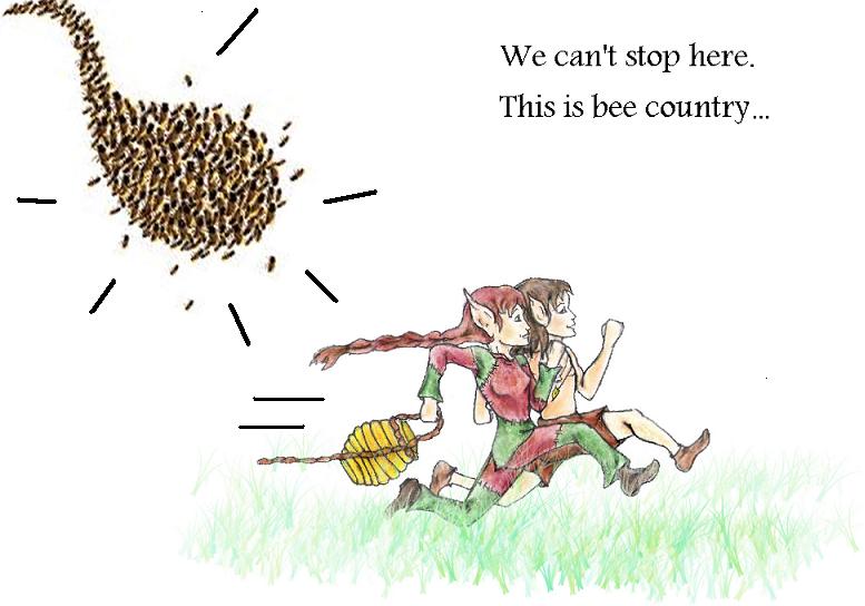 Willow & Notch in bee country