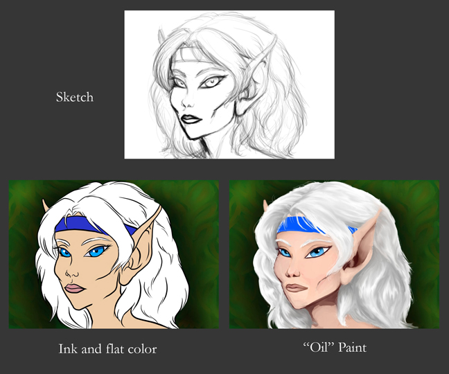 Quick Fang done three diffferent ways