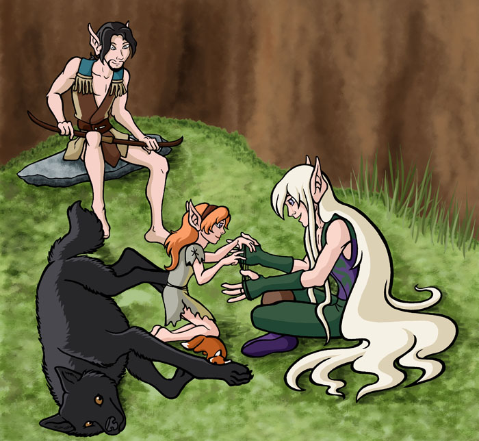 Flea, Farscout, Copper & Cloudfern (Secret Santa 2010)