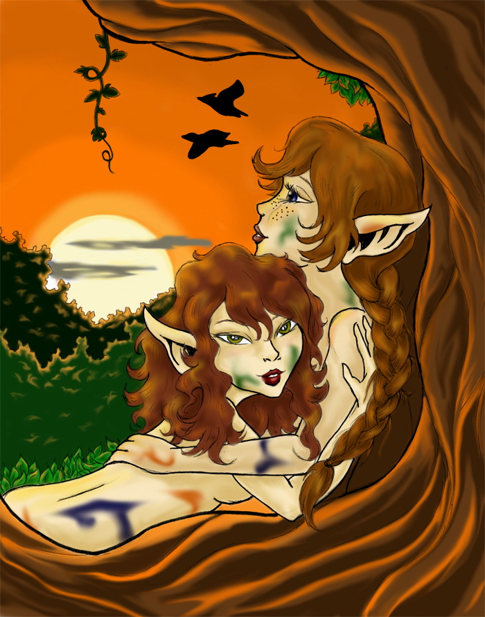 Spring 2010 New Green Bliss Contest: Beetle & Willow (March/April 2010 art trade)