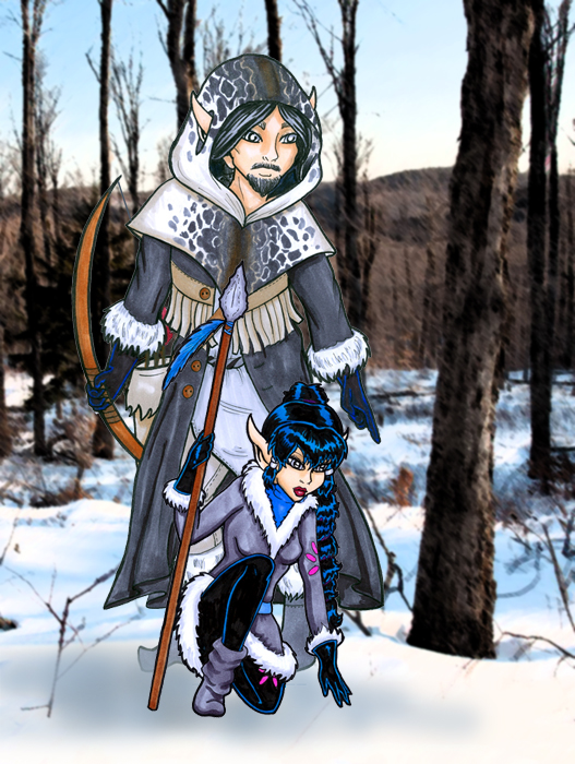 Farscout & Fadestar on patrol (Illustration to 