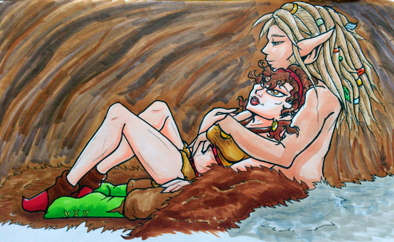 Goldspice & Moss (2013 May/June art trade)