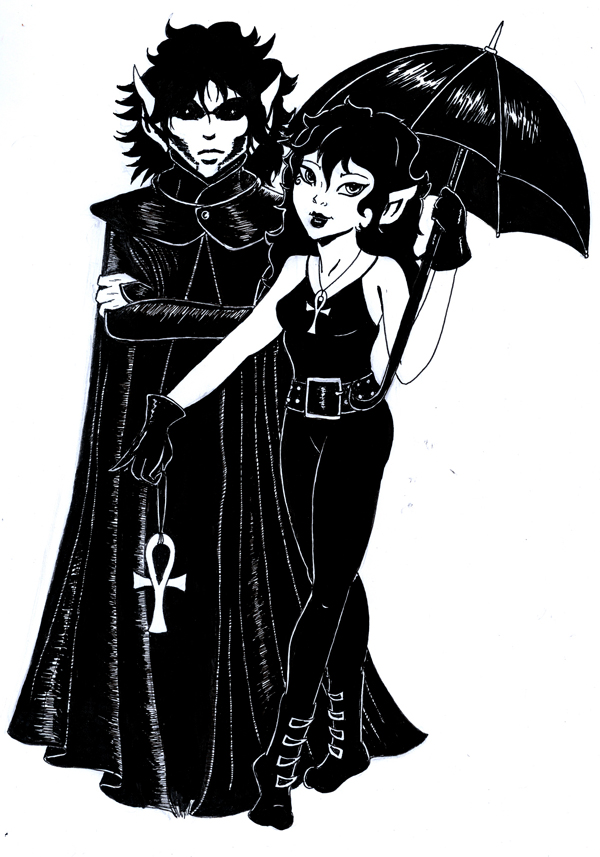 Summer 2010 Comics AU Contest:  Fadestar &Farscout as Death & Dream (Sandman)