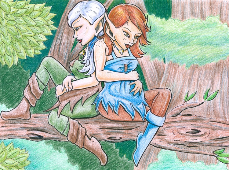 Snowfall & Kestrel - RTH 2512 (2013 March/April art trade) (2013 Family Time Contest)