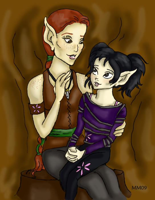 Fadestar & Kestrel (July/Aug 2009 art trade)