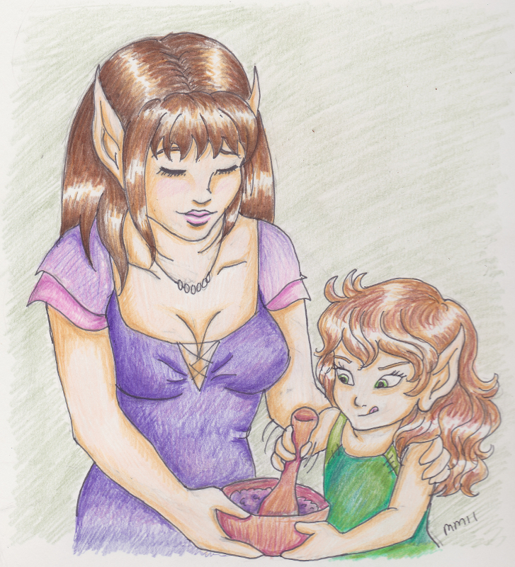 Starskimmer & little Beetle (July/August 2011 art trade)
