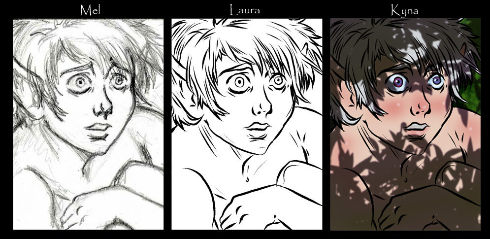 Newt progression (2014 Artists Take Turns Project)
