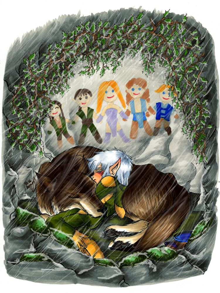 Rainy Day Memories - illo for 