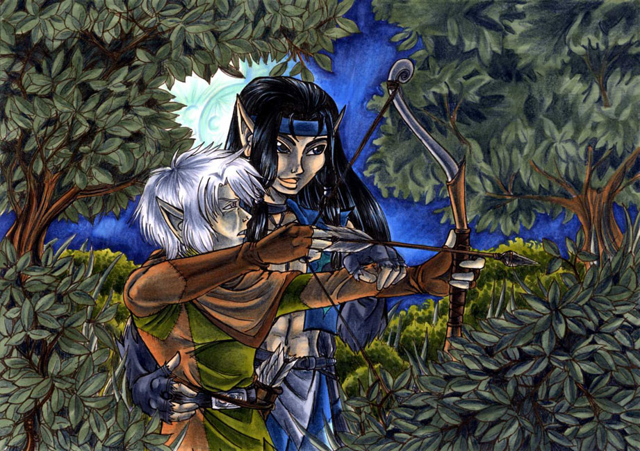 Newt & Longshot (illo to 