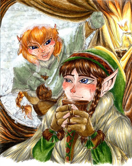 Willow & Rainpace; illo for 