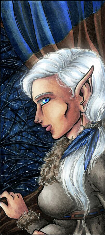 Snowfall, Winter Portrait