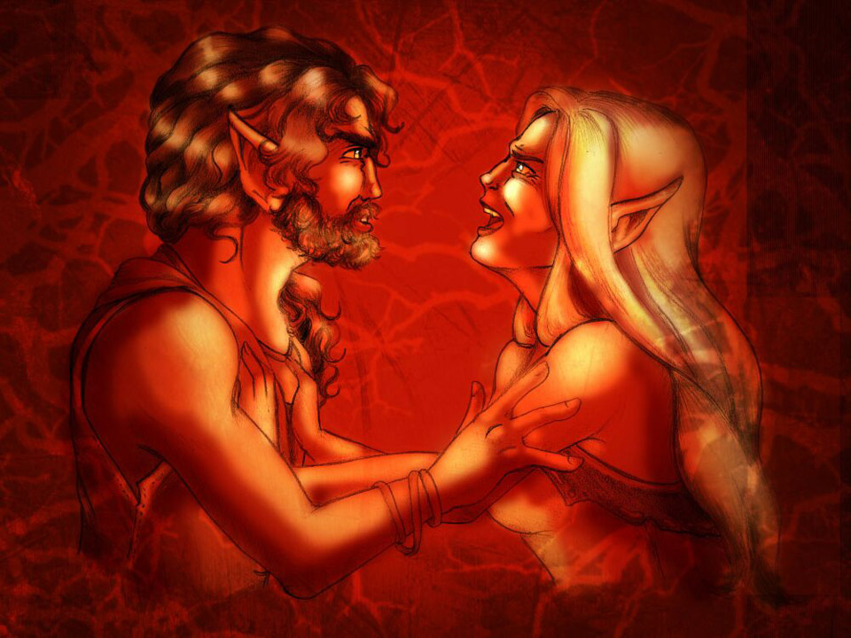 Strand and Lacewing arguing (2014 Strong Emotions Contest)