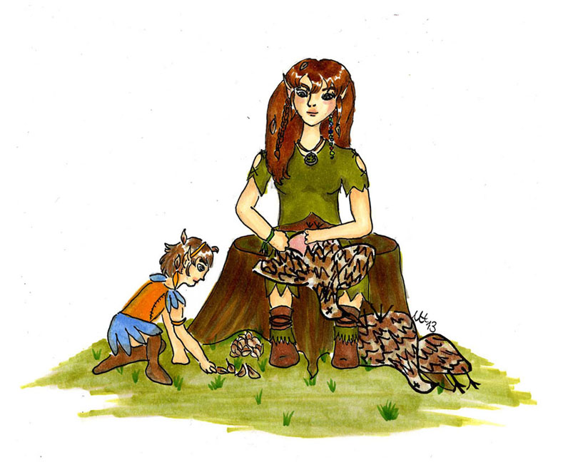 Chicory cleans a grouse (2013 Treasure Hunt, Family Time Contest)