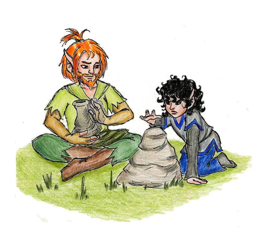 Flint and Pebble (young Stoneback)  in RTH 993 (2013 Treasure Hunt)