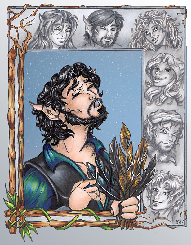 Secret Santa 2015: Raven, Six Feathers