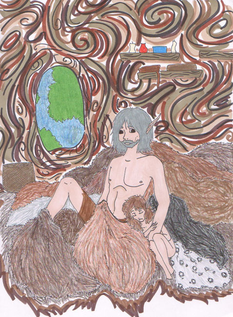 Blacksnake & little Chicory (Sept/Oct 2009 art trade)