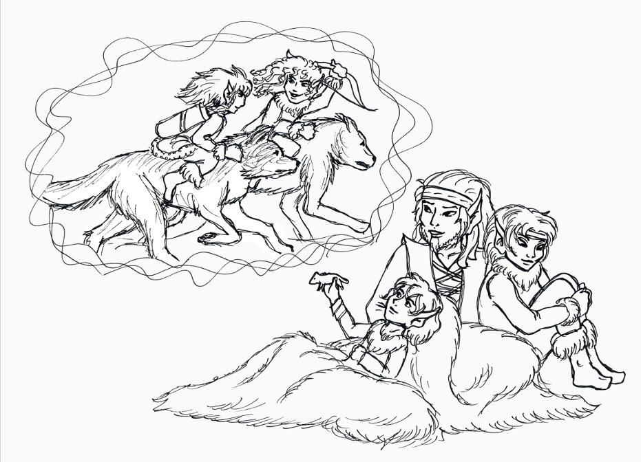 Telling Rill stories about Uncle Whitestag (2013 Treasure Hunt)(2013 Family Time Contest)