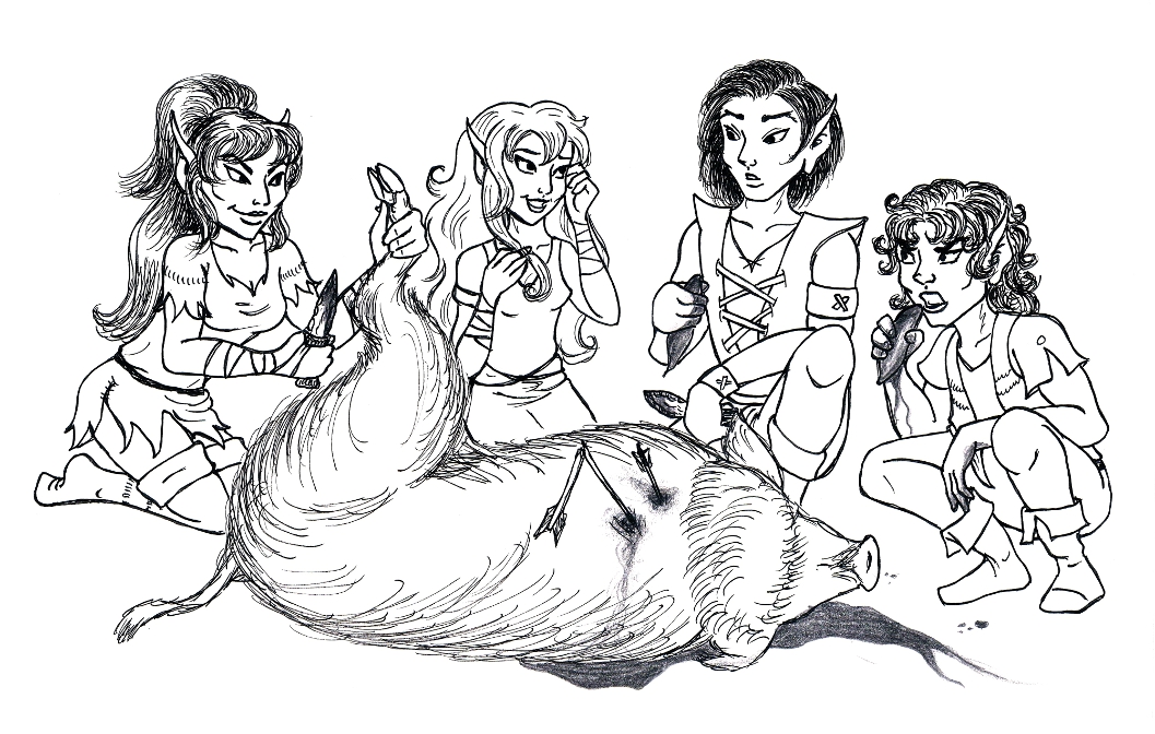 Knifemaker, Swan, Fisher and Barkmoss in RTH 577 (2013 Treasure Hunt)