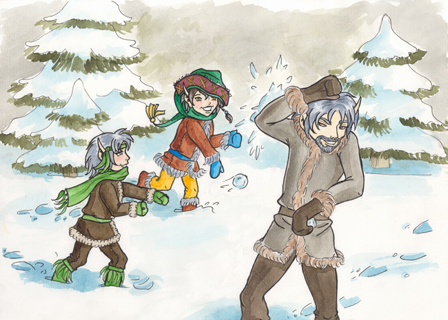 Cinder, Glow & Blacksnake (Secret Santa 2010)