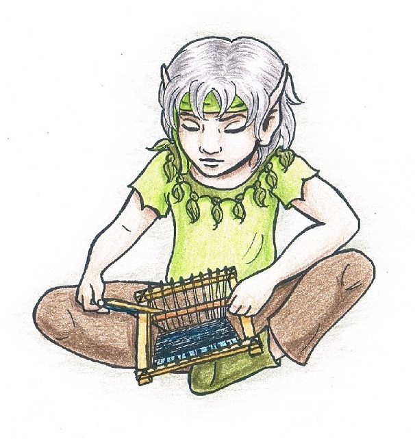 To follow in her footsteps: Cinder with a laploom (July/Aug 2011 Trade Angel)