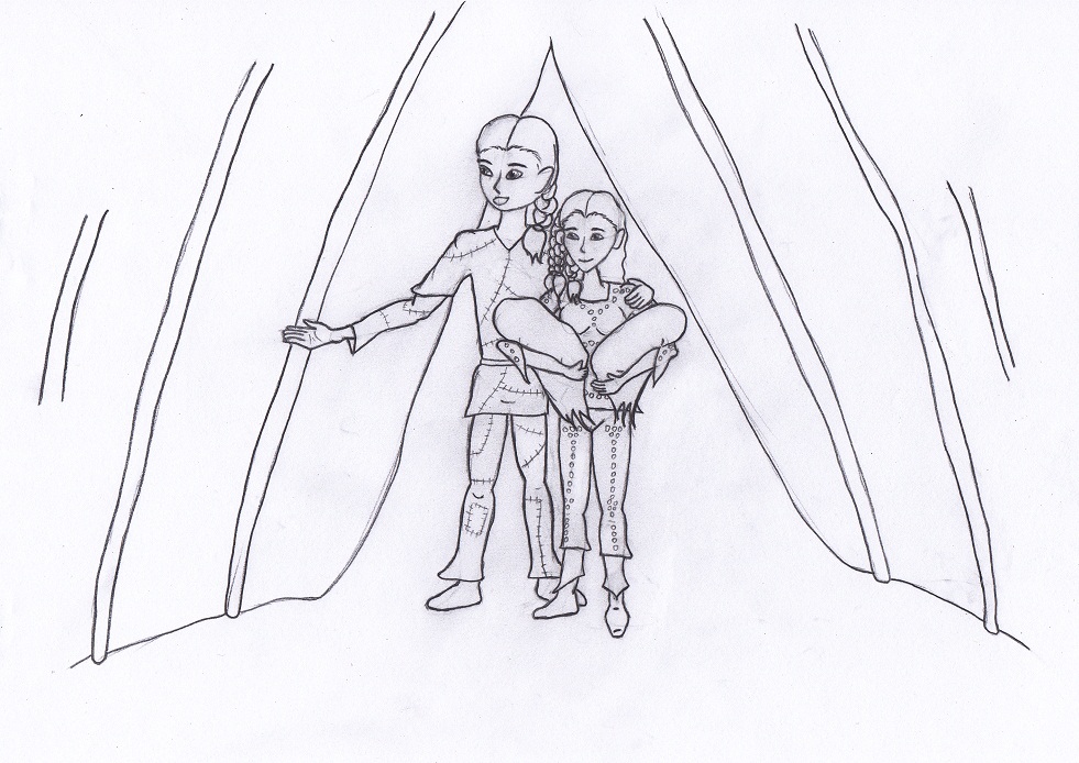 New Home (Tamyon and Nonoli) (black & white version)