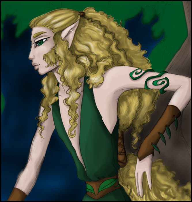 Greenleaf (art by Rachel V., coloring by Trena)