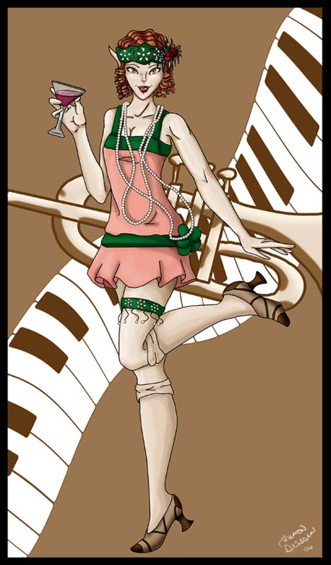 2006 Time Period Contest:  Chicory -- flapper girl
