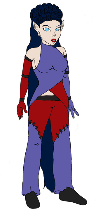 Whispersilk: costume sketch 4