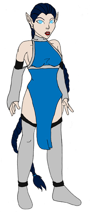 Whispersilk: costume sketch 5