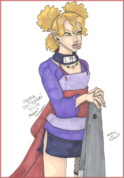 Summer 2010 Manga AU Contest:  Honey as Temari from Naruto