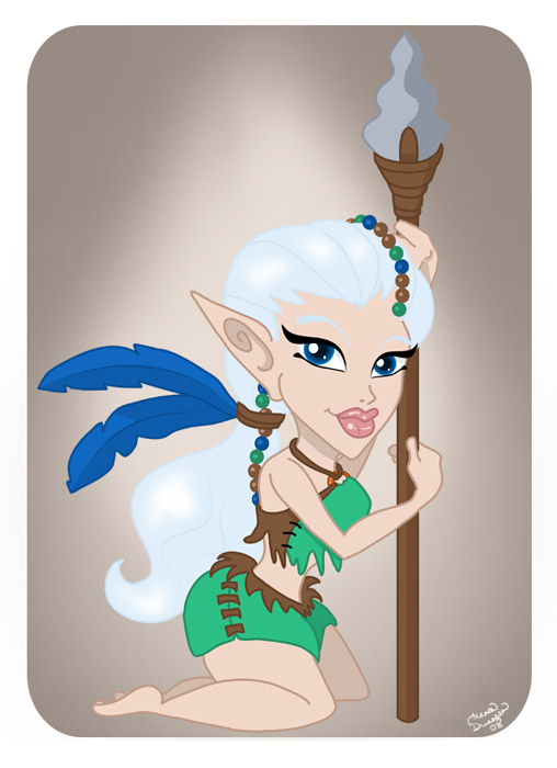 Retro Snowfall Pin-Up