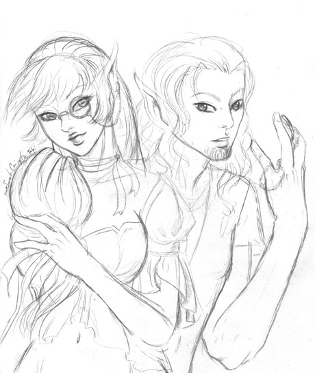 2009 Treasure Hunt Challenge:  Starskimmer & Farscout wearing monocles!