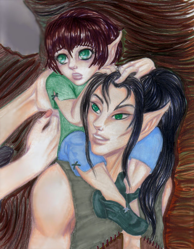 2008 Age-Swap Contest: Shimmer & Blackberry (Young Starskimmer & Suddendusk)